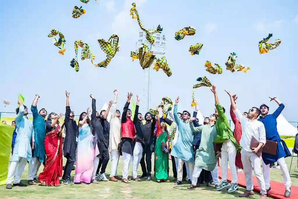 Students Celebrating Admission